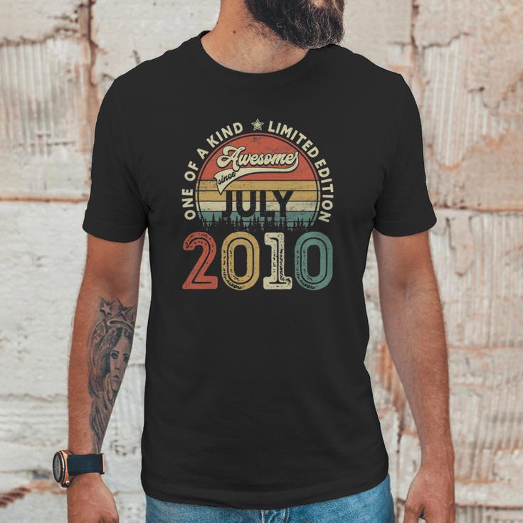 12Th Birthday Retro Vintage Born In July 2010 12 Years Old Unisex T-Shirt Gifts for Him