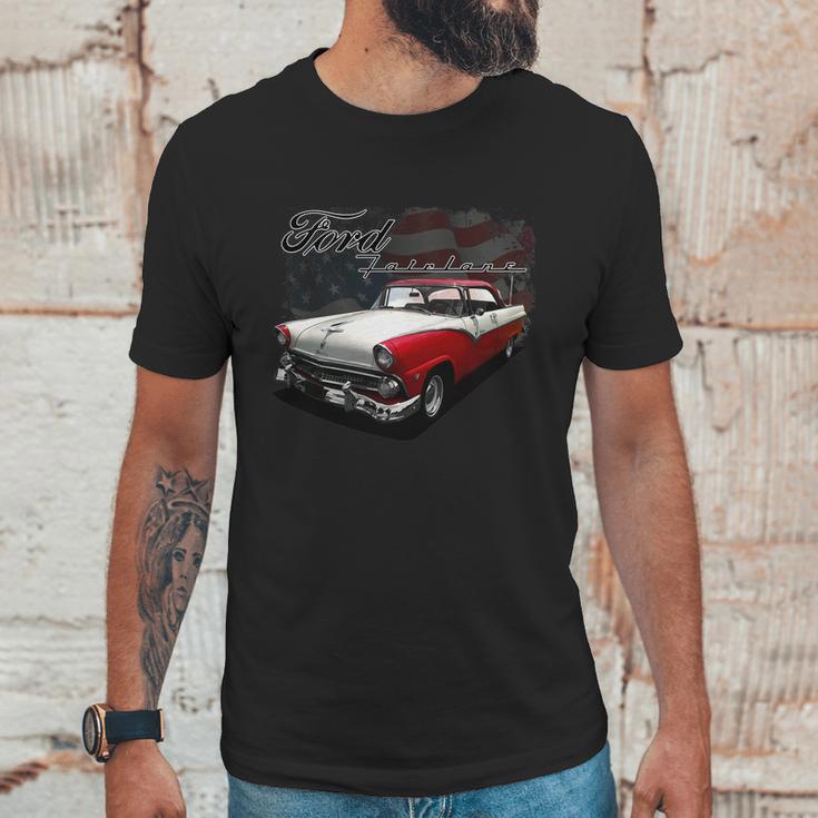 1955 Ford Fairlane Victoria Unisex T-Shirt Gifts for Him