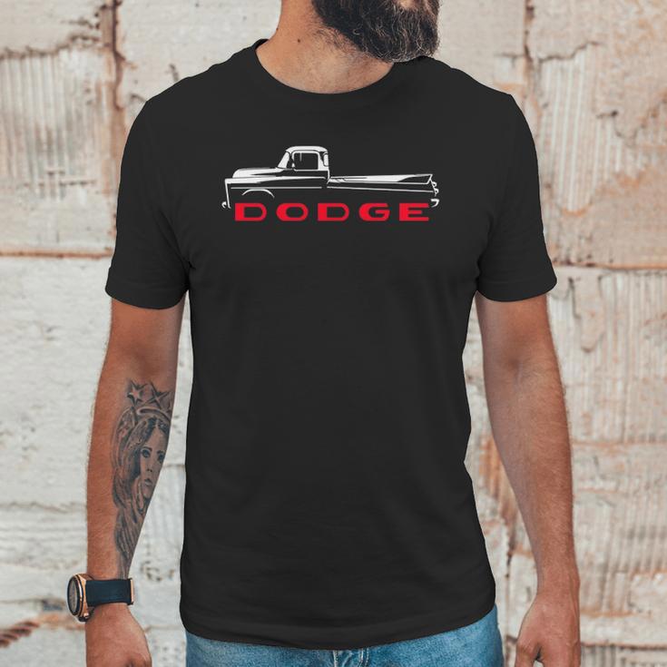 1957 1960 Dodge D100 Pickup Truck Unisex T-Shirt Gifts for Him