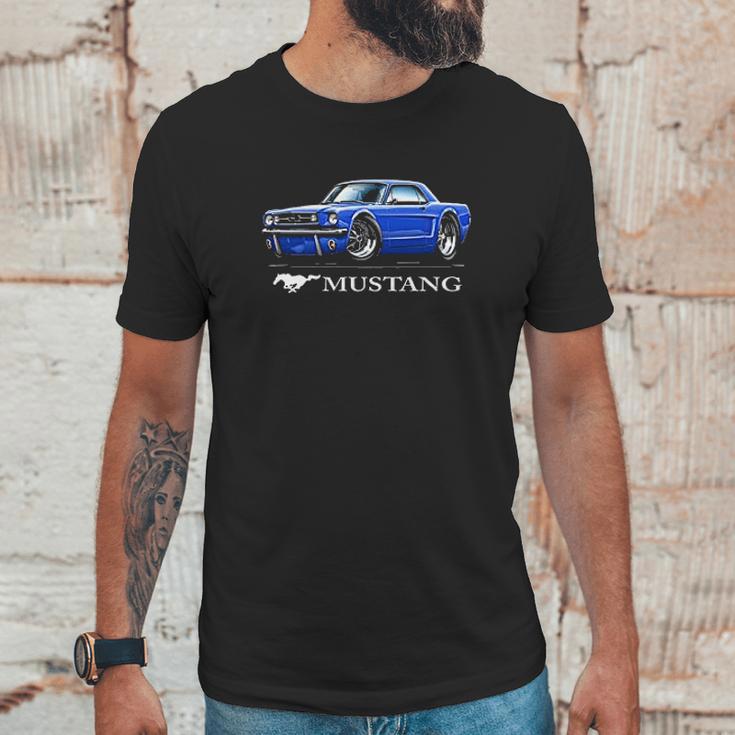 1965 1966 Ford Mustang Coupe Full Color Design Unisex T-Shirt Gifts for Him