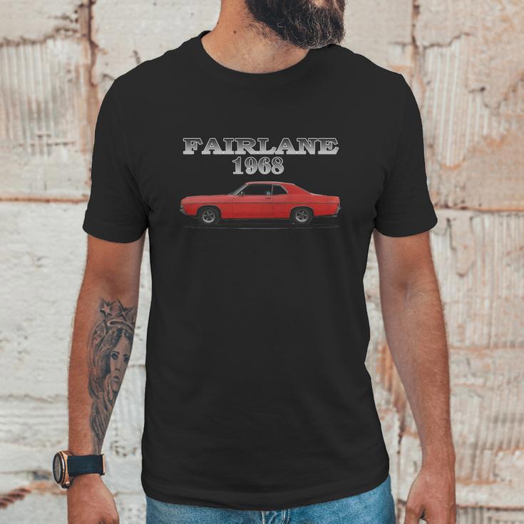 1968 Ford Fairlane Formal Roof Red Ii Unisex T-Shirt Gifts for Him