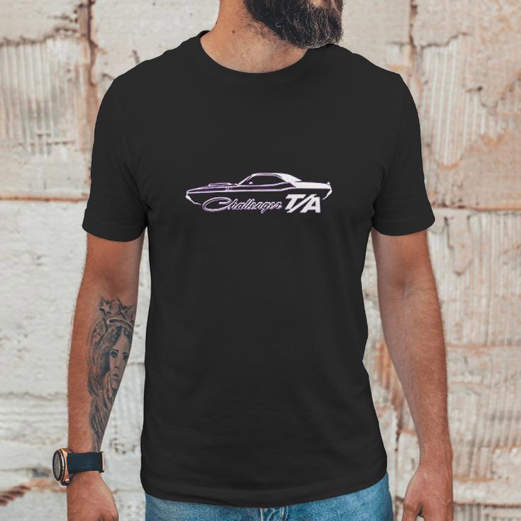 1970 Dodge Challenger Ta Classic Outline Design Unisex T-Shirt Gifts for Him