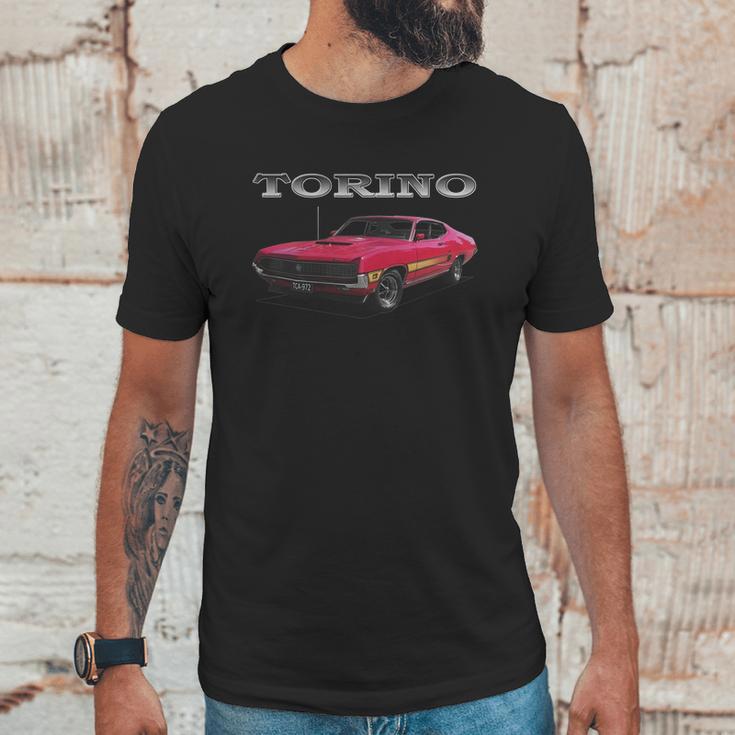 1970 Ford Torino Gt Red Unisex T-Shirt Gifts for Him