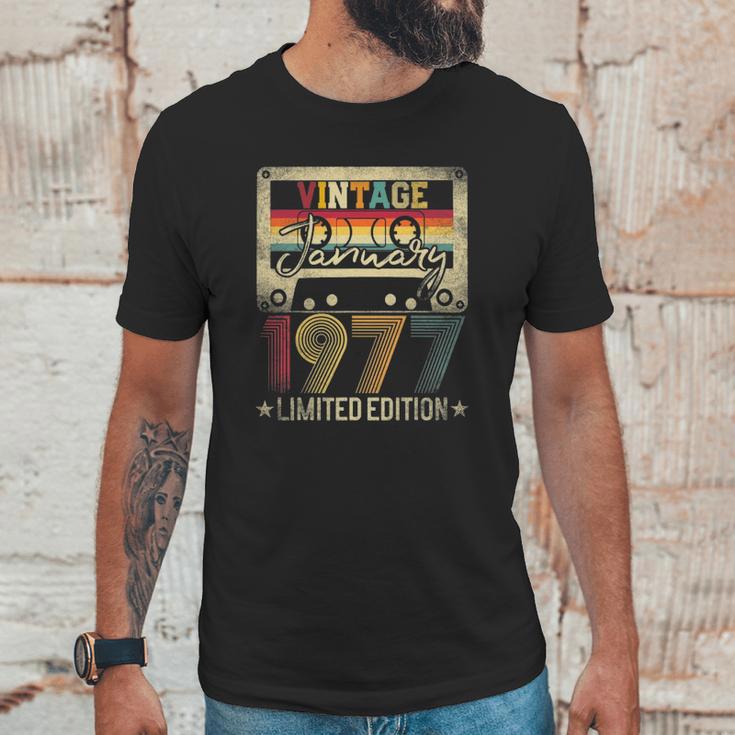 1977 January Vintage Limited Edition 45Th Birthday Gift Idea Unisex T-Shirt Gifts for Him