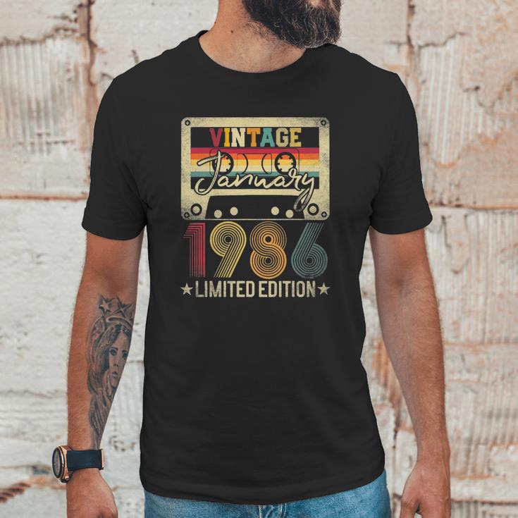 1986 January Vintage Limited Edition 35Th Birthday Gift Idea Unisex T-Shirt Gifts for Him