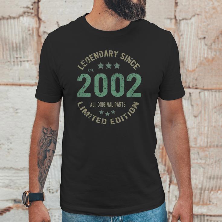 20 Years Old Bday Legendary Since 2002 - Vintage 20Th Birthday Unisex T-Shirt Gifts for Him