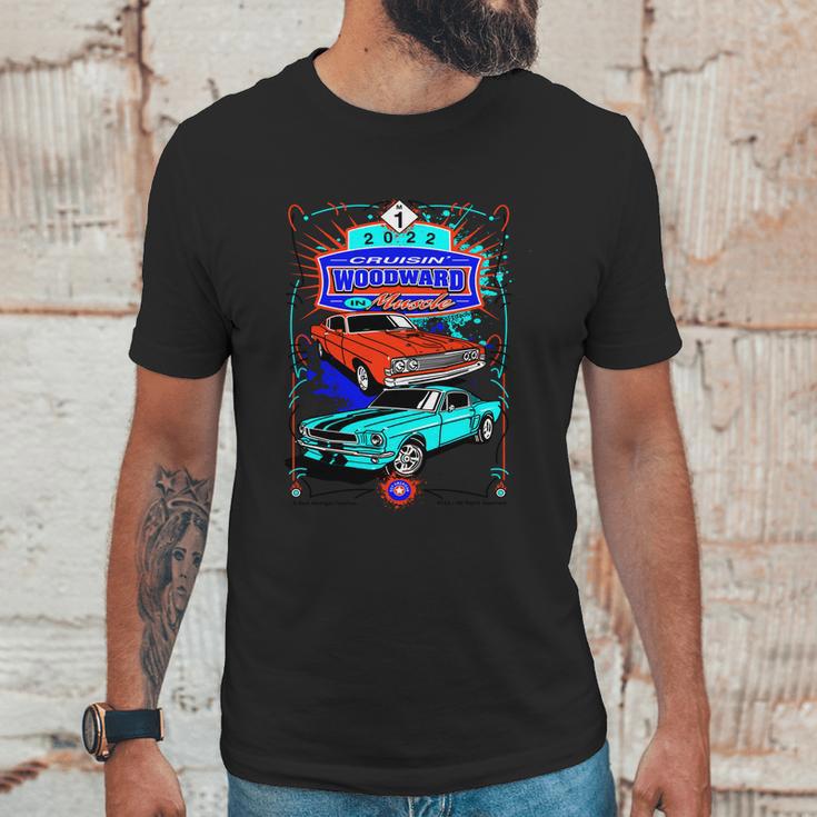 2022 Cruisin Woodward M1 In Muscle Car Cruise Unisex T-Shirt Gifts for Him