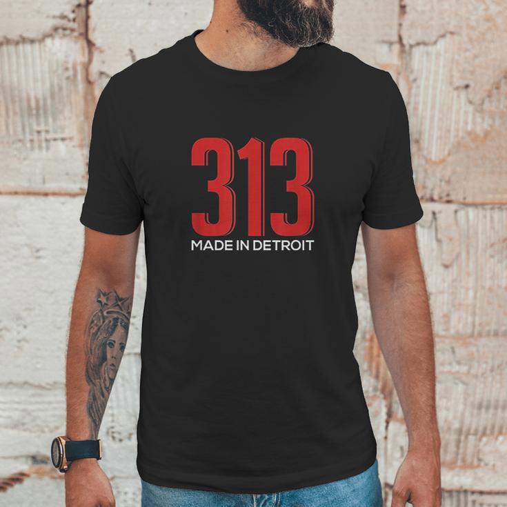 313 Made In Detroit Downtown Motown Motor City Unisex T-Shirt Gifts for Him