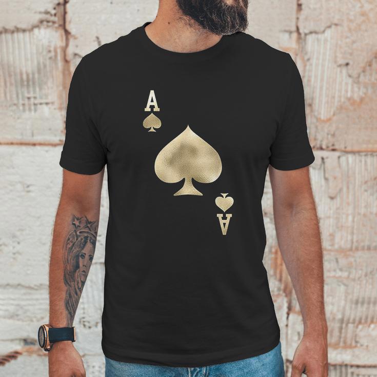 Ace Of Spades Playing Card Halloween Costume Unisex T-Shirt Gifts for Him