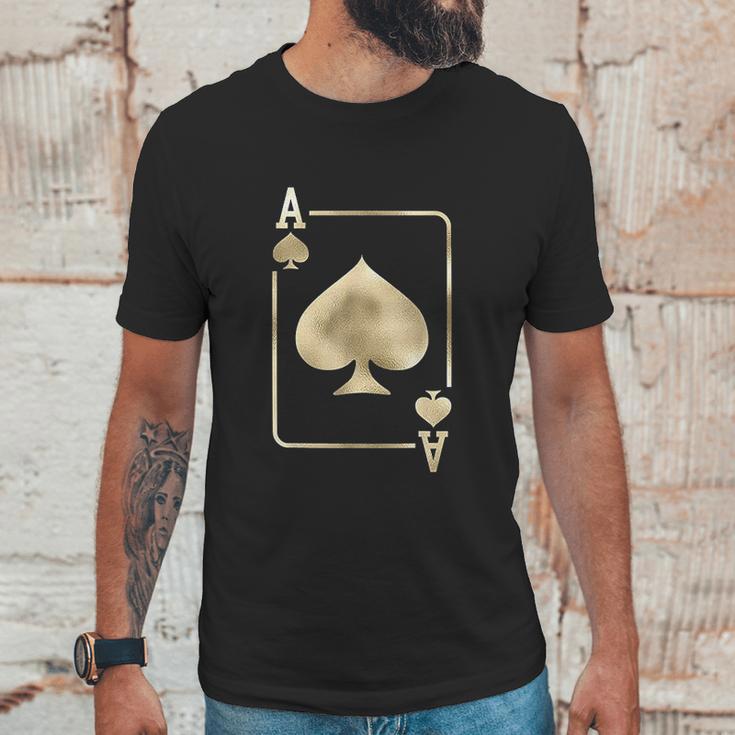 Ace Of Spades Playing Card Halloween Glam Costume Unisex T-Shirt Gifts for Him