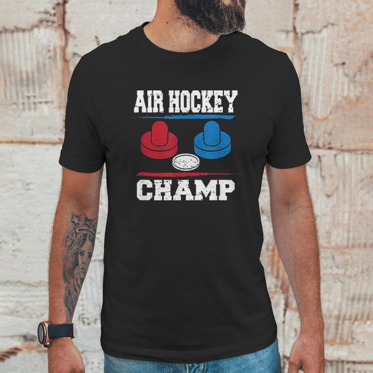 Air Hockey Champ Hockey Table Champion Unisex T-Shirt Gifts for Him