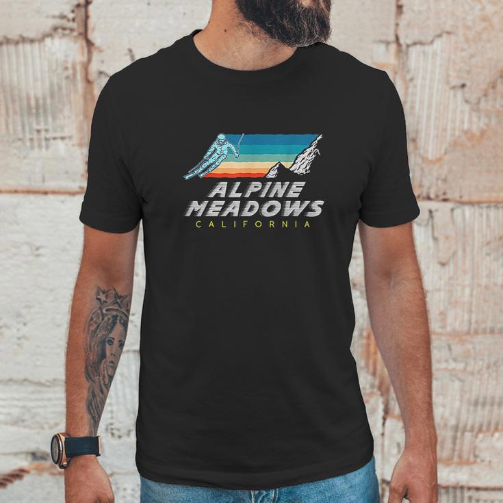 Alpine Meadows California Usa Ski Resort 1980S Retro Unisex T-Shirt Gifts for Him