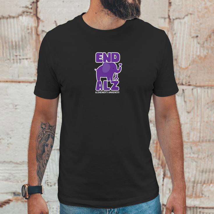 Alzheimer Awareness And Gifts Elephant Unisex T-Shirt Gifts for Him