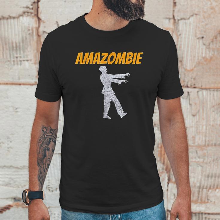 Amazombie Coworker Gift Associate Warehouse Zombie Unisex T-Shirt Gifts for Him