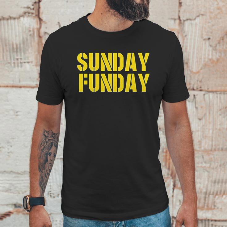 Americas Finest Apparel Green Bay Sunday Funday Unisex T-Shirt Gifts for Him