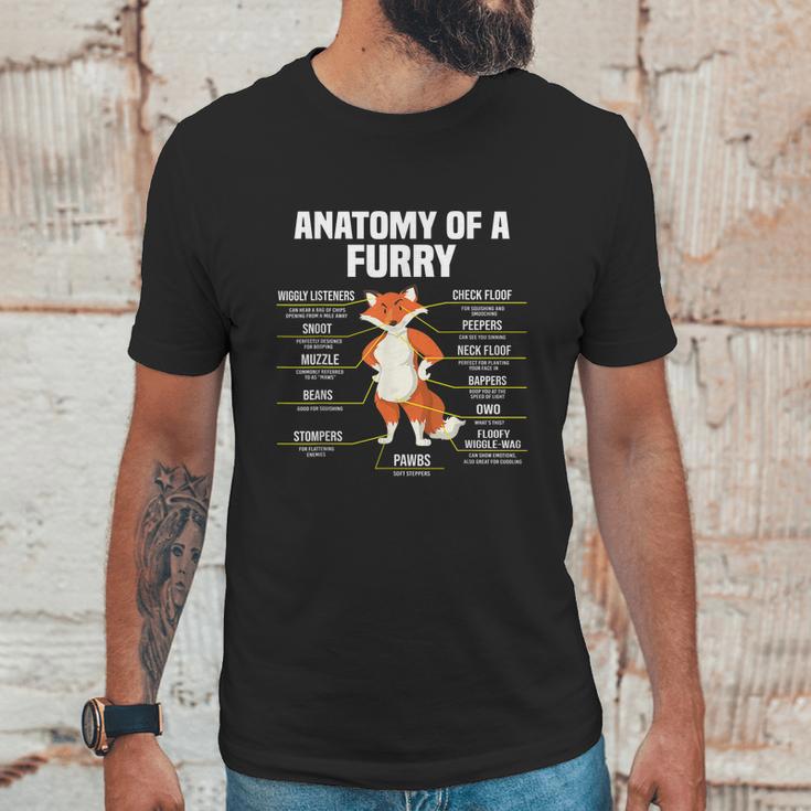 Anatomy Of A Furry Fandom Furries Cute Sweet Funny Unisex T-Shirt Gifts for Him