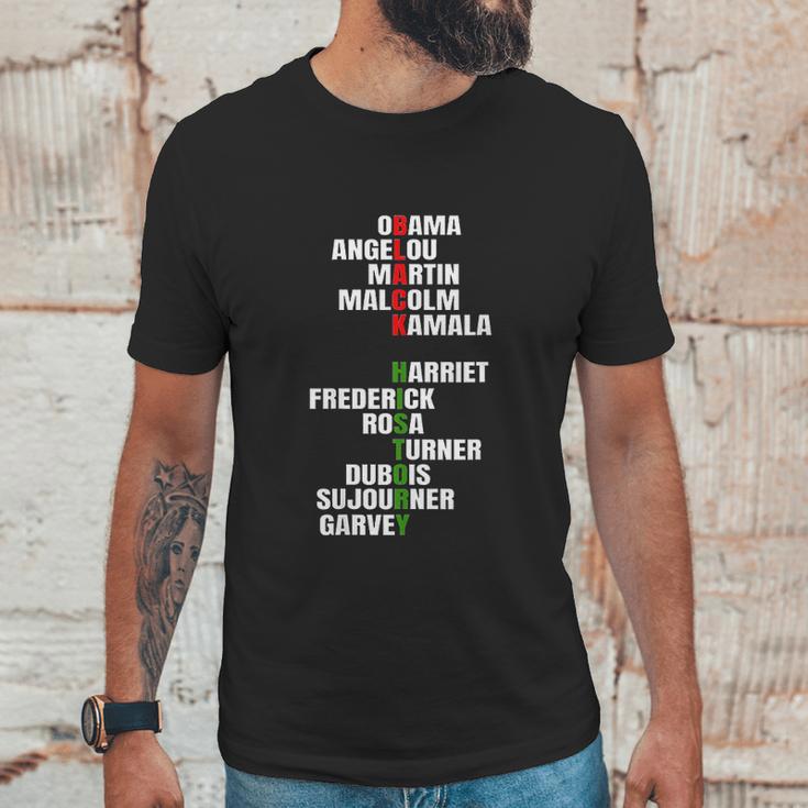 Angelou Inspirational Black History Month Gift African Unisex T-Shirt Gifts for Him