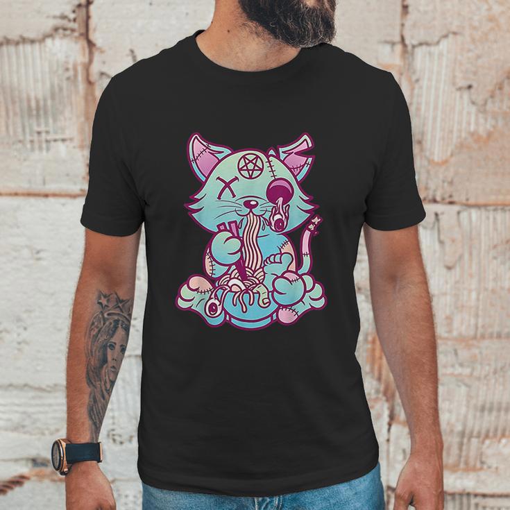 Anime Aesthetic Pastel Goth Ramen Noodle Cat Gifts Unisex T-Shirt Gifts for Him