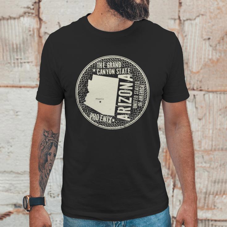 Arizona Grand Canyon State Retro Circle Unisex T-Shirt Gifts for Him