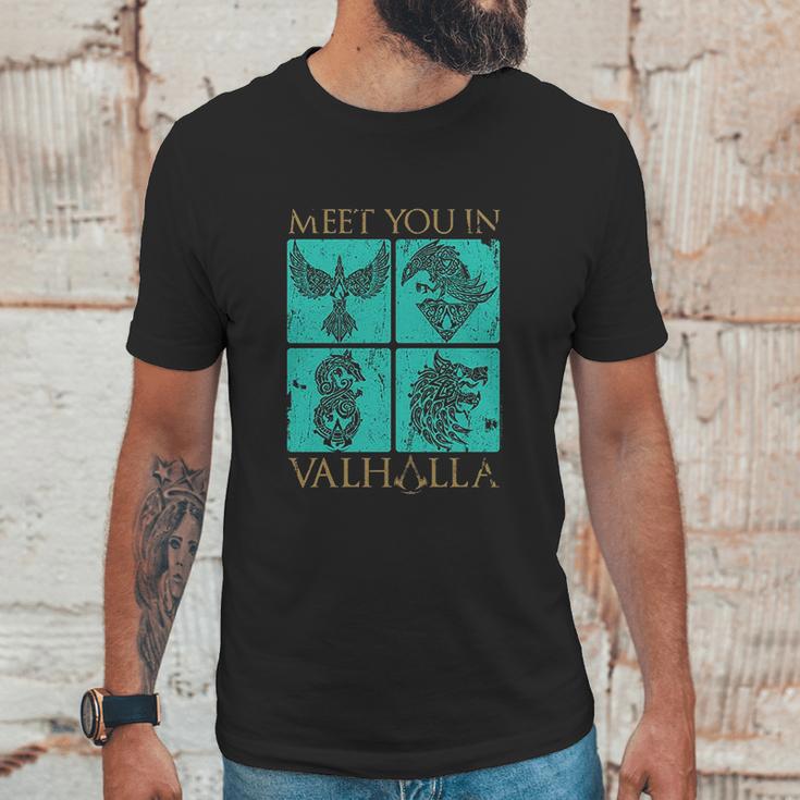 Assassins Creed Valhalla Meet You In Valhalla Box Up Unisex T-Shirt Gifts for Him