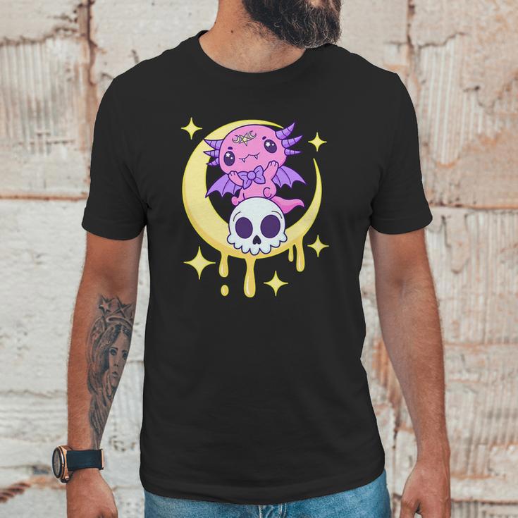 Axolotl Kawaii Pastel Goth Cute Creepy Aesthetic Nu Goth Unisex T-Shirt Gifts for Him