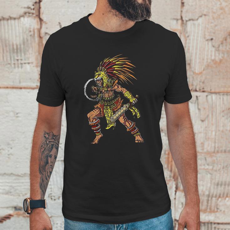 Aztec Jaguar Warrior Native Mexican Mythology Unisex T-Shirt Gifts for Him