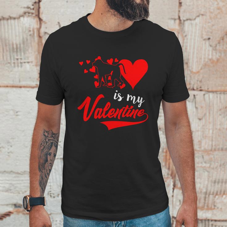 Baboon Is My Valentine Unisex T-Shirt Gifts for Him