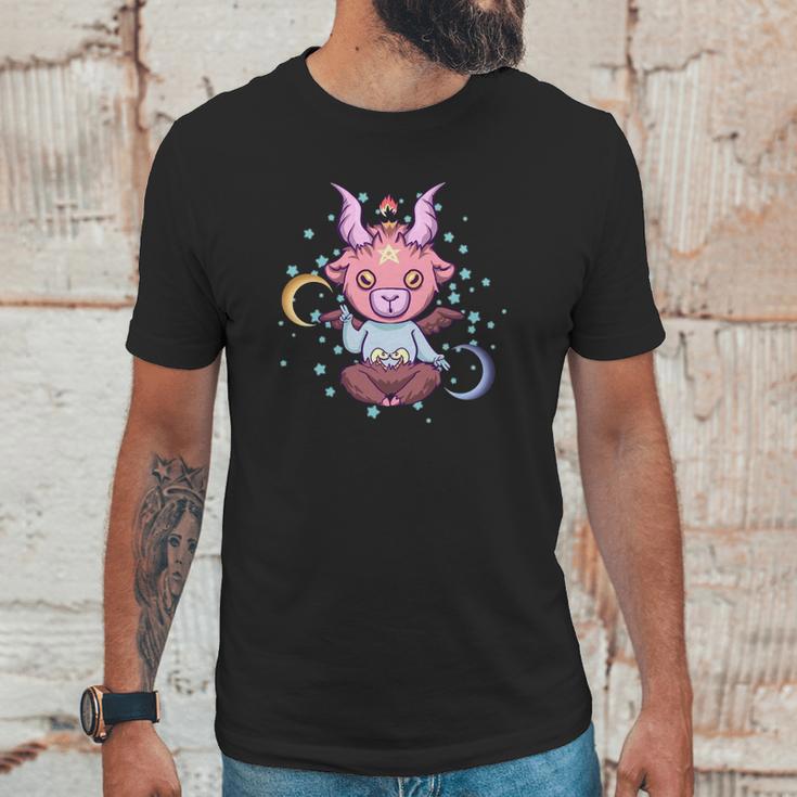 Baby Baphomet Kawaii Pastel Goth Emo Nu Goth Baphomet Unisex T-Shirt Gifts for Him