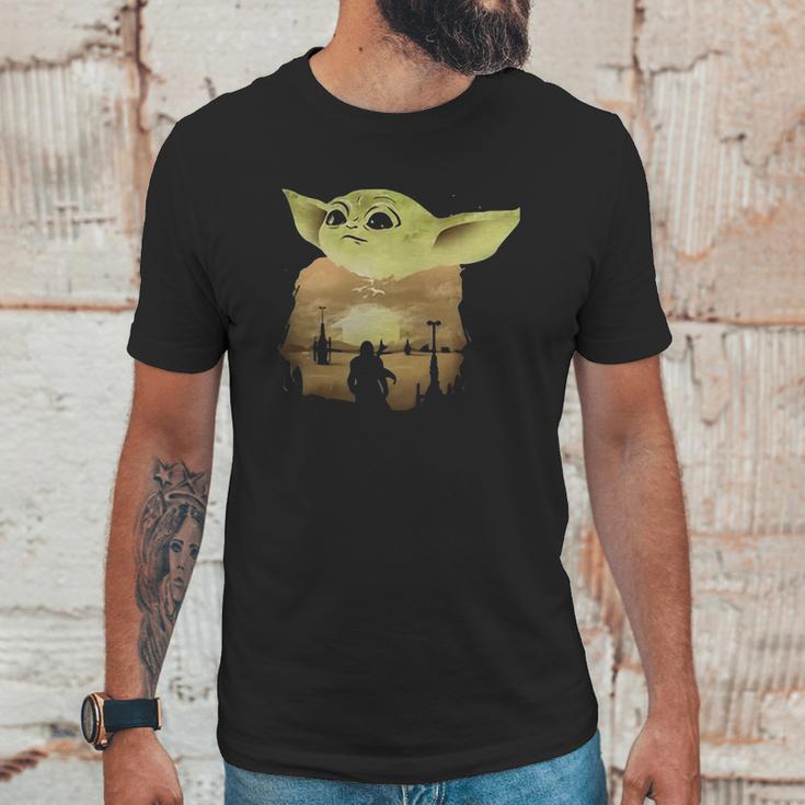 Baby Yoda Sunset Shirt Unisex T-Shirt Gifts for Him