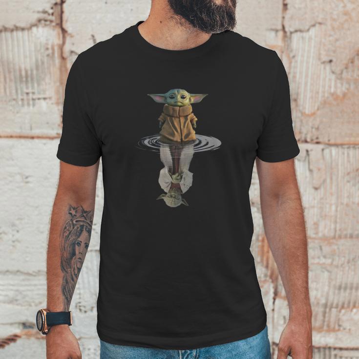 Baby Yoda Water Reflection Master Yoda Best Sweater Unisex T-Shirt Gifts for Him