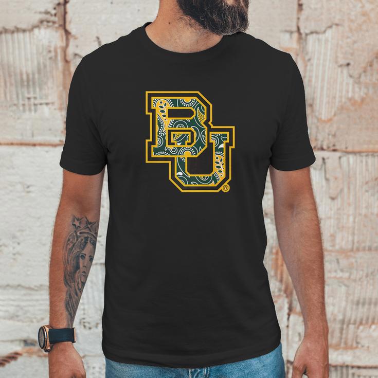 Baylor Bears Paisley Pattern Logo Apparel Unisex T-Shirt Gifts for Him