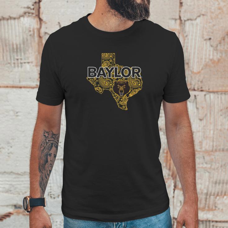 Baylor Bears Paisley State Apparel Unisex T-Shirt Gifts for Him