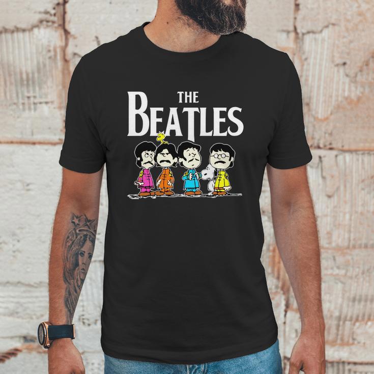 The Beatles And Snoopy Unisex T-Shirt Gifts for Him