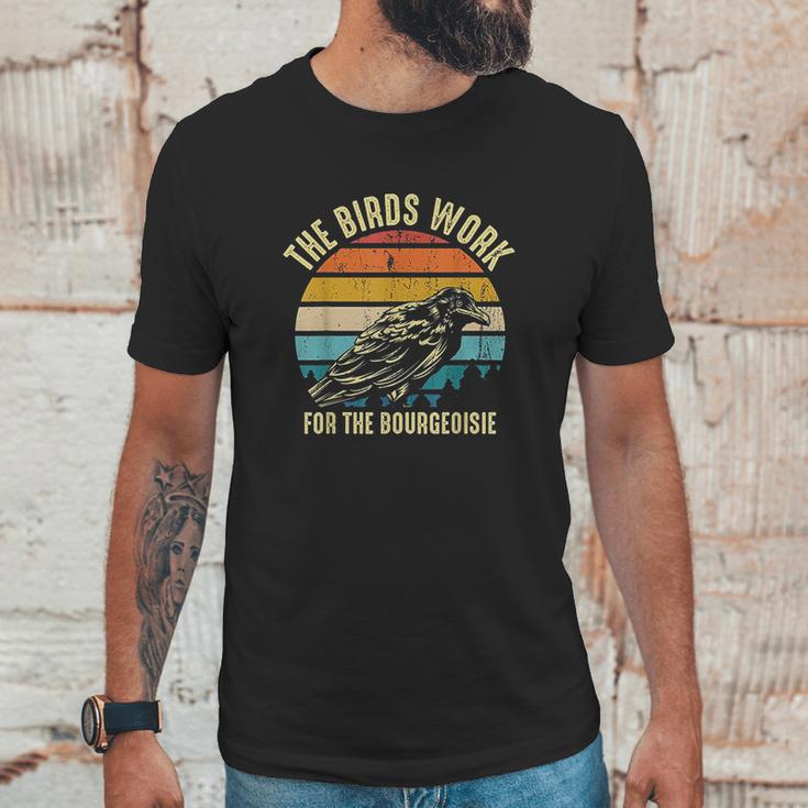 The Birds Work For The Bourgeoisie Vintage Retro Animal Unisex T-Shirt Gifts for Him