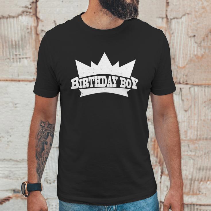 Birthday Boy Crown Classic Logo Unisex T-Shirt Gifts for Him