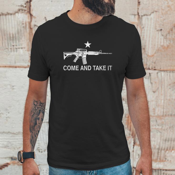 Black Ar 15 Come And Take It Unisex T-Shirt Gifts for Him