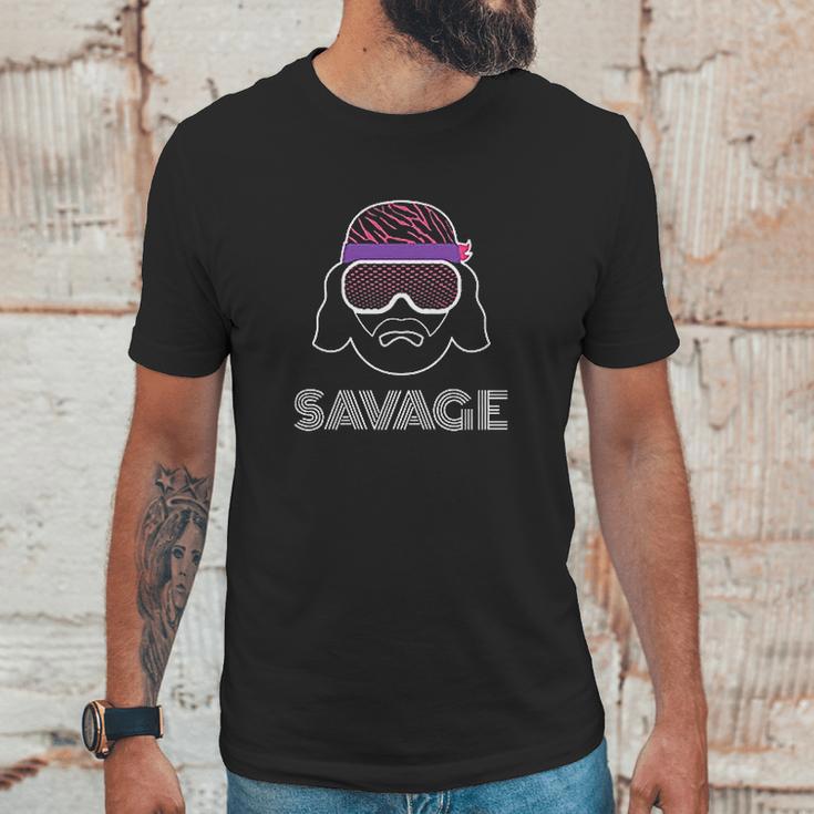 Black Macho Man Savage Face Unisex T-Shirt Gifts for Him