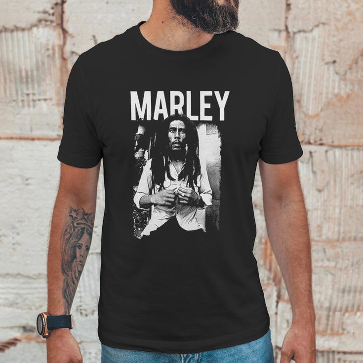 Bob Marley Black And White Photo Unisex T-Shirt Gifts for Him