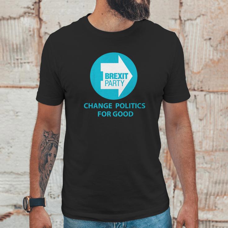 Brexit Party Britain Change Politics For Good Logo Unisex T-Shirt Gifts for Him