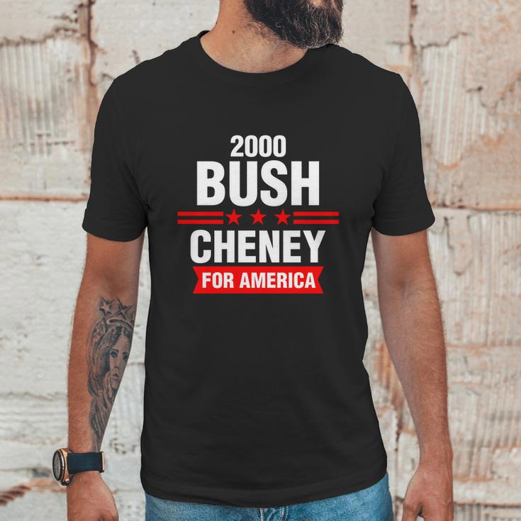 Bush Cheney 2000 Election Campaign Gift Unisex T-Shirt Gifts for Him