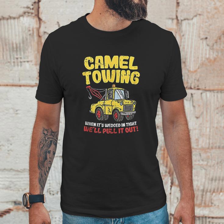 Camel Towing Funny Crude Tow Truck Recovery Workers Gift Unisex T-Shirt Gifts for Him