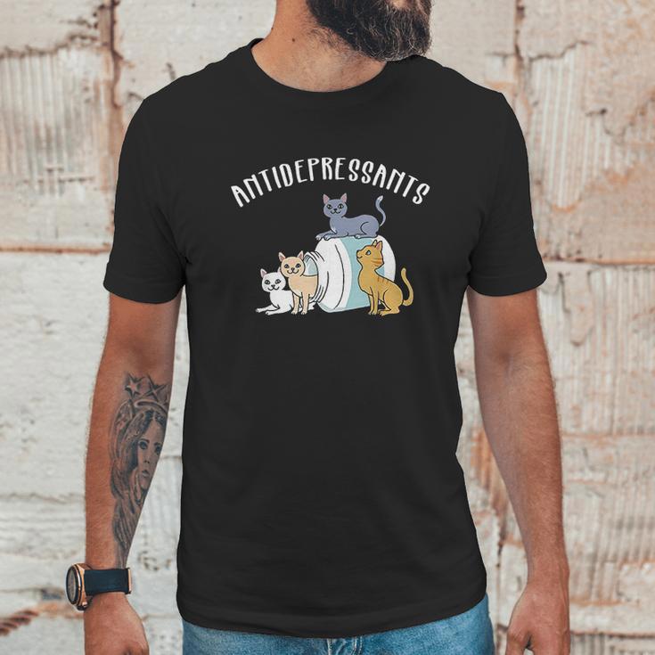 Cat Antidepressant Funny Cat Unisex T-Shirt Gifts for Him