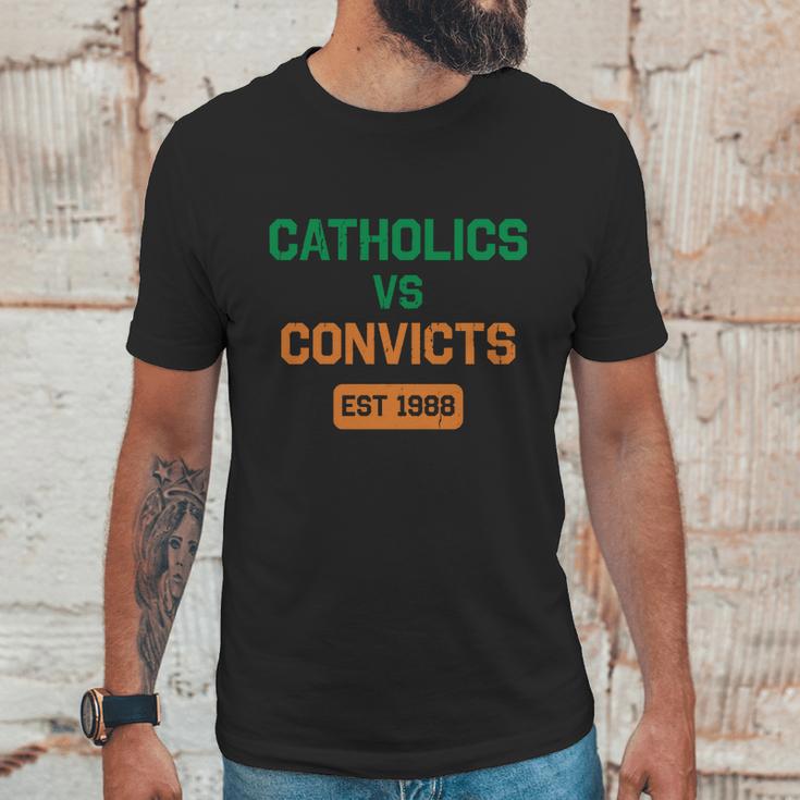 Catholics Vs Convicts 1988 Unisex T-Shirt Gifts for Him