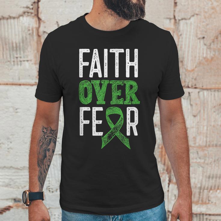 Cerebral Palsy Awareness Month Faith Over Fear Brain Damage Unisex T-Shirt Gifts for Him