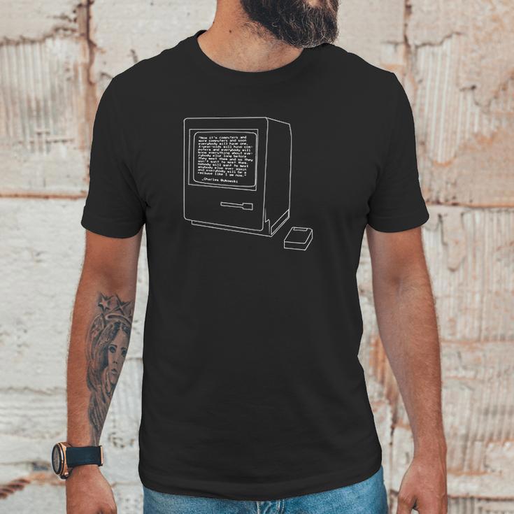 Charles Bukowski Computers Unisex T-Shirt Gifts for Him