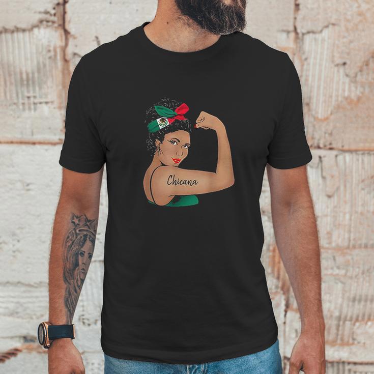 Chicana Girl Unbreakable Rosie The Riveter Unisex T-Shirt Gifts for Him