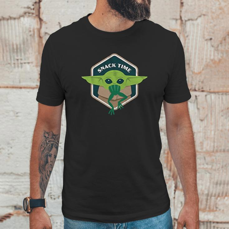 The Child Snack Time Baby Yoda Mandalorian Unisex T-Shirt Gifts for Him