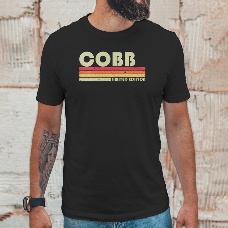 Cobb Surname Funny Retro Vintage 80S 90S Birthday Reunion Unisex T-Shirt Gifts for Him