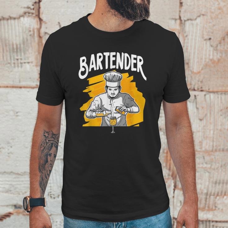 Cocktail Mixologist Bartender Unisex T-Shirt Gifts for Him