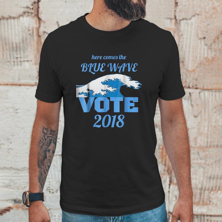 Here Comes The Blue Wave Unisex T-Shirt Gifts for Him